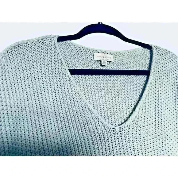 Lucky Brand Sz Sm Waffle‎ Knit Sweater Cozy Casual - Picture 3 of 15